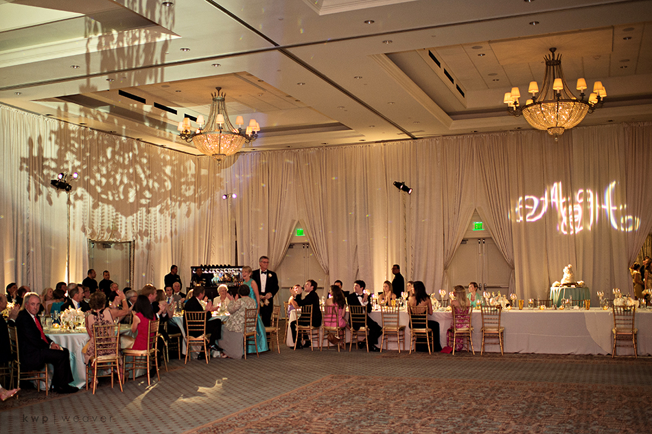 wedding reception tables
