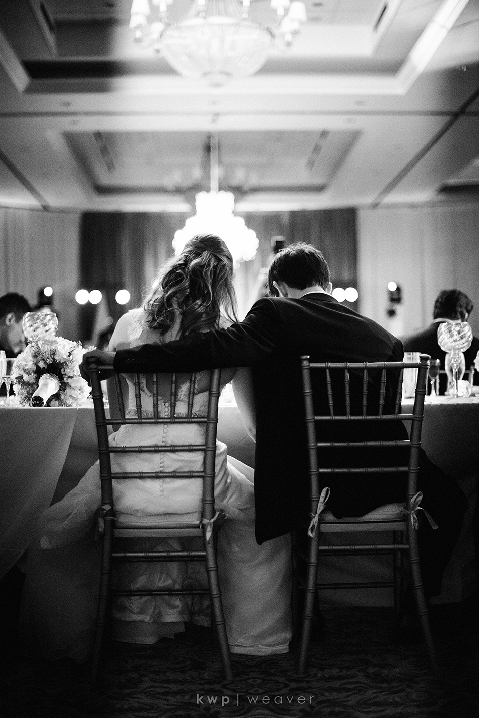 Black and white wedding photography 