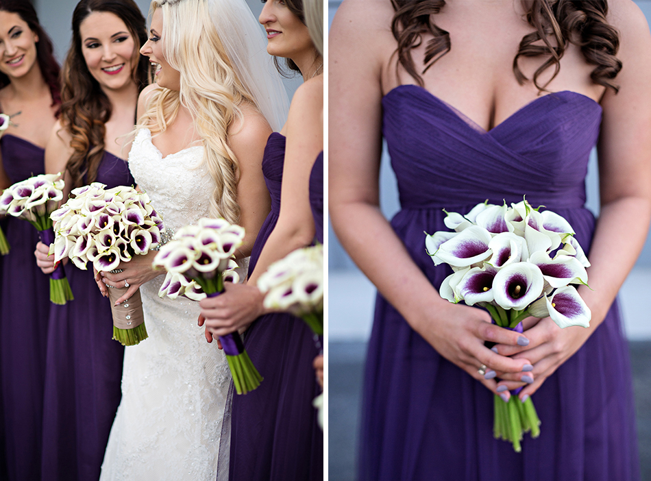 purple Wtoo bridesmaids gowns