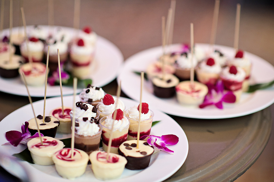 wedding reception dessert