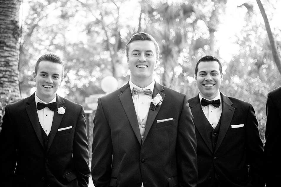 black and white groomsmen photography