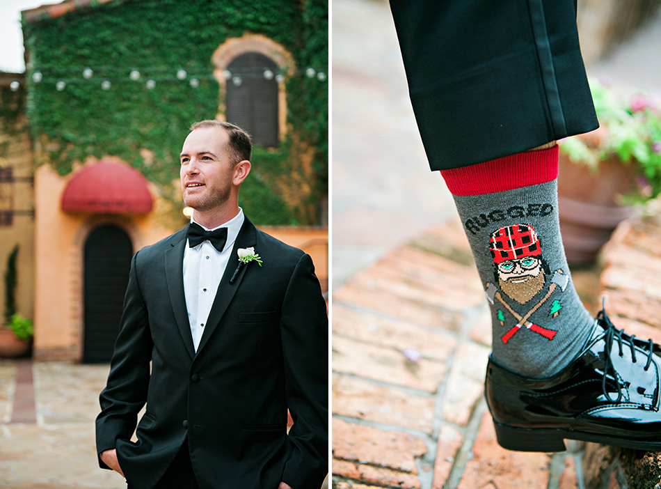 unique groom socks