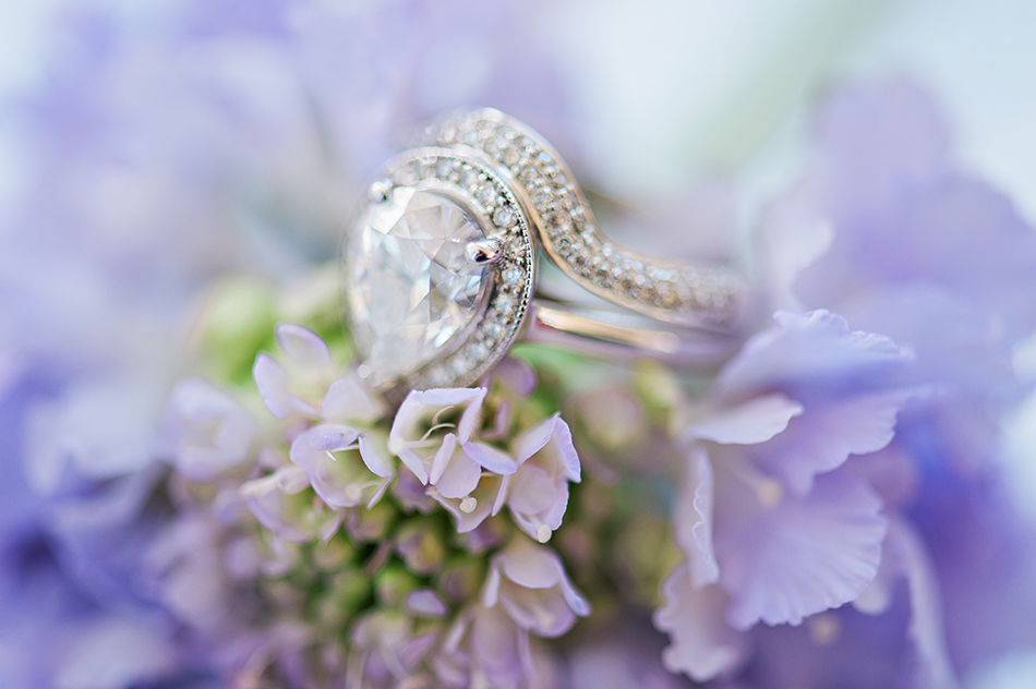 classic and modern engagement ring