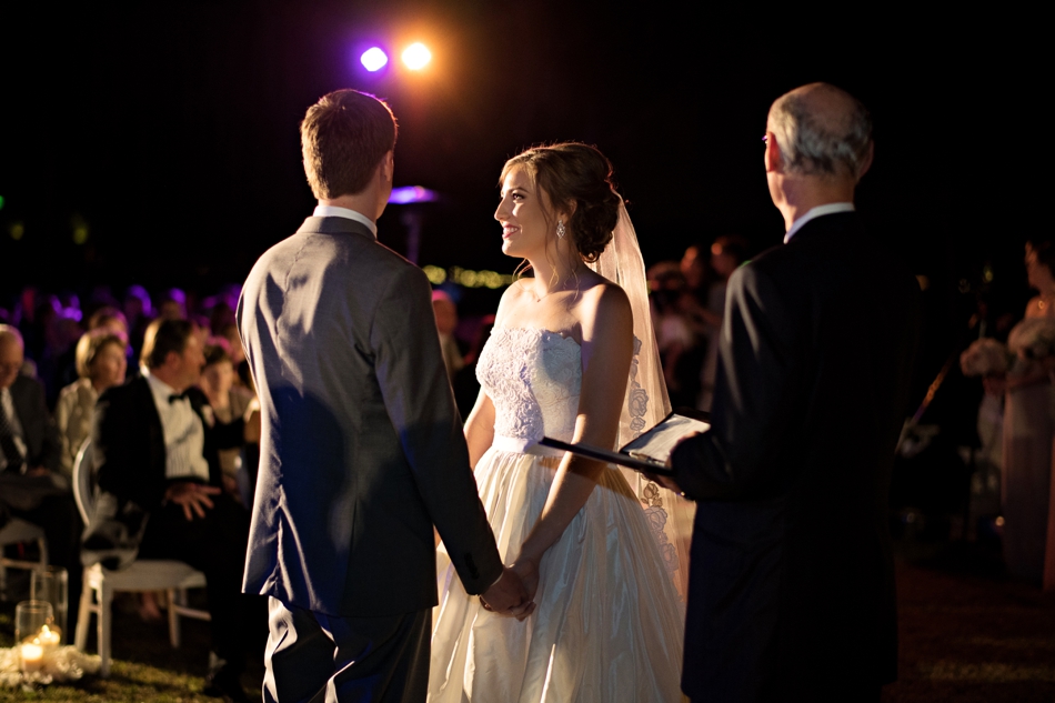 night wedding ceremony