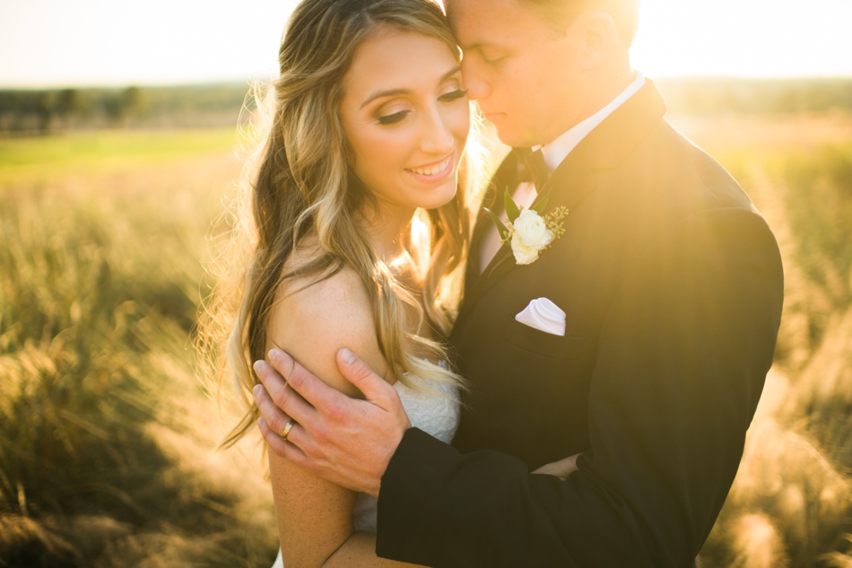 bride and groom sunset photo at bella collina