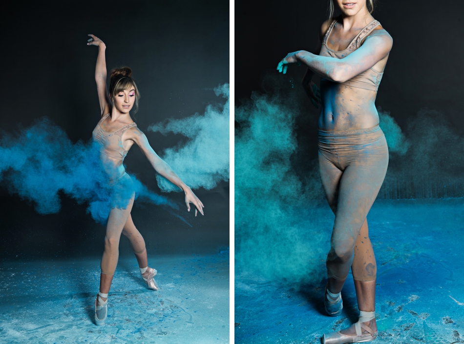 Ballet Holi Powder Studio Shoot with Isabella