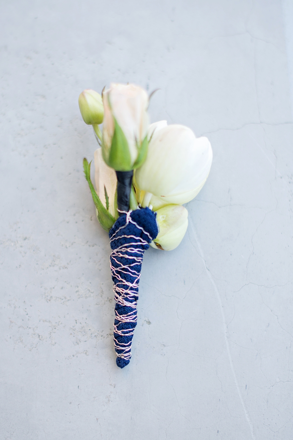 something blue boutonniere 