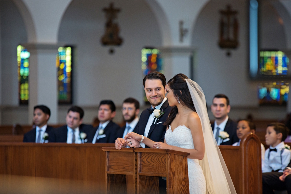 catholic wedding ceremony at Annunciation Catholic Church