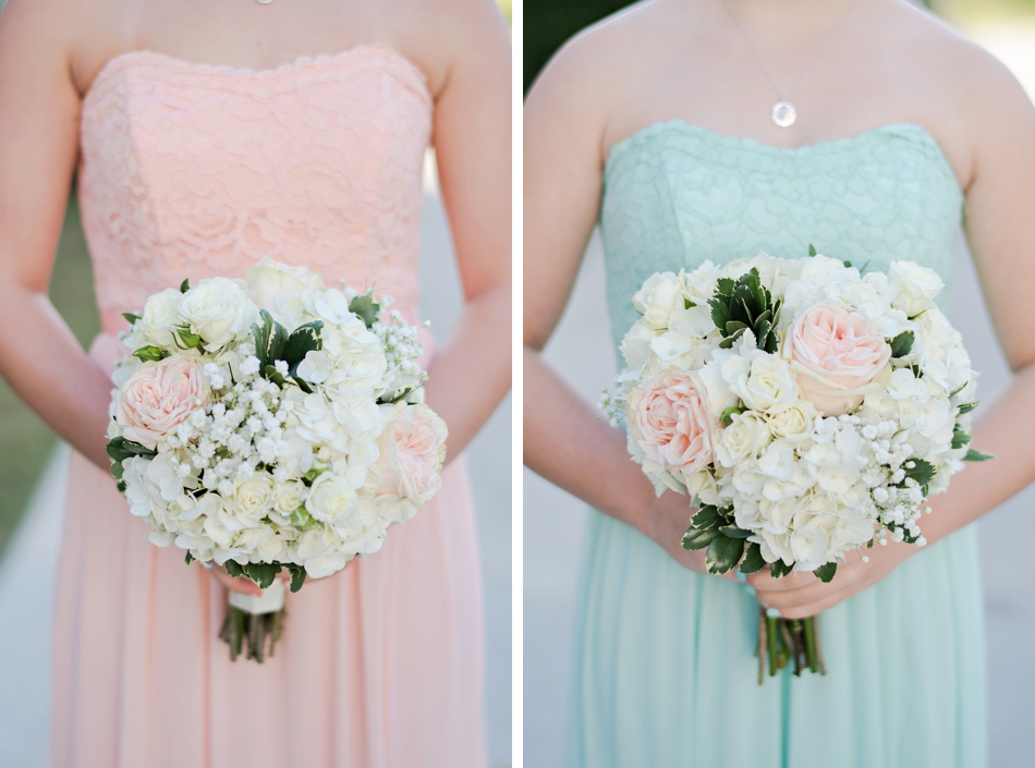 pastel bridesmaid bouquets