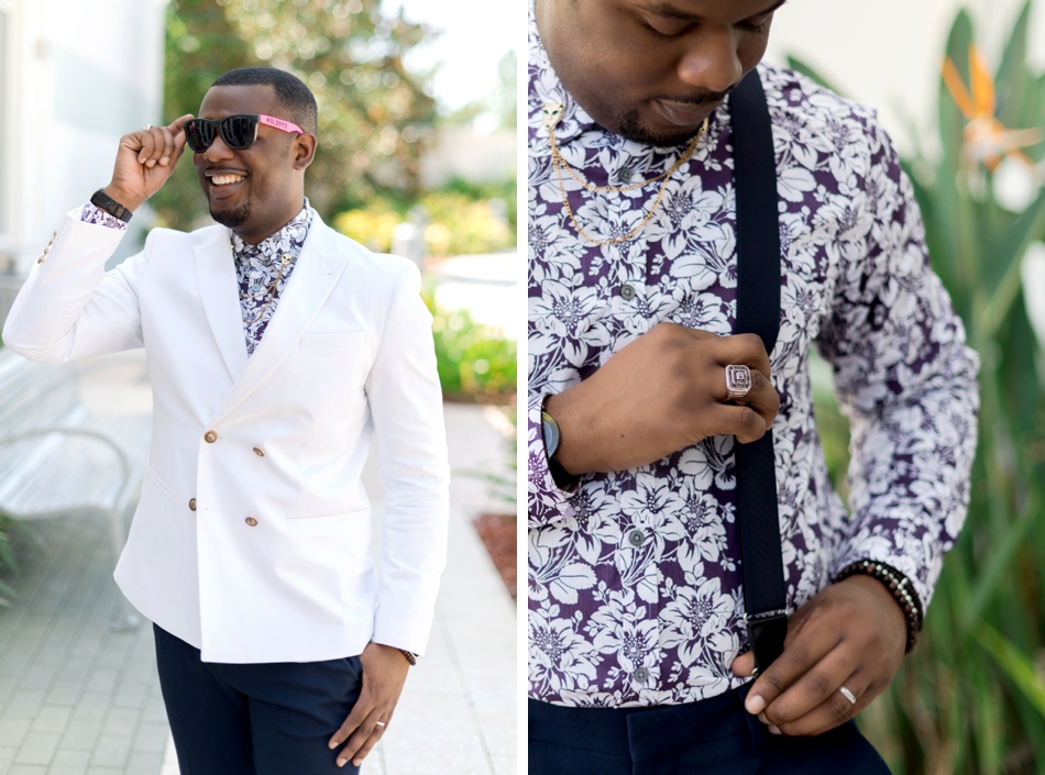 white blazer - fashionable groom attire