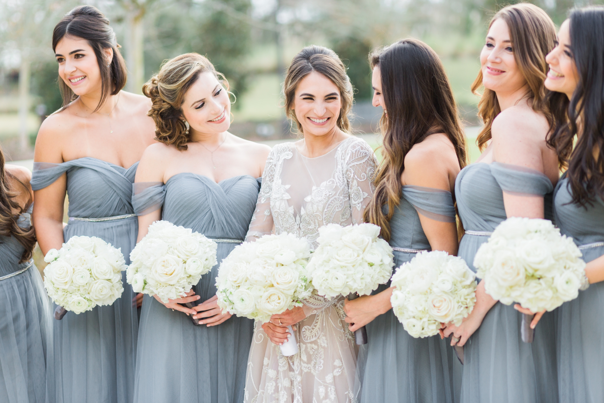 pastel bridesmaids dresses