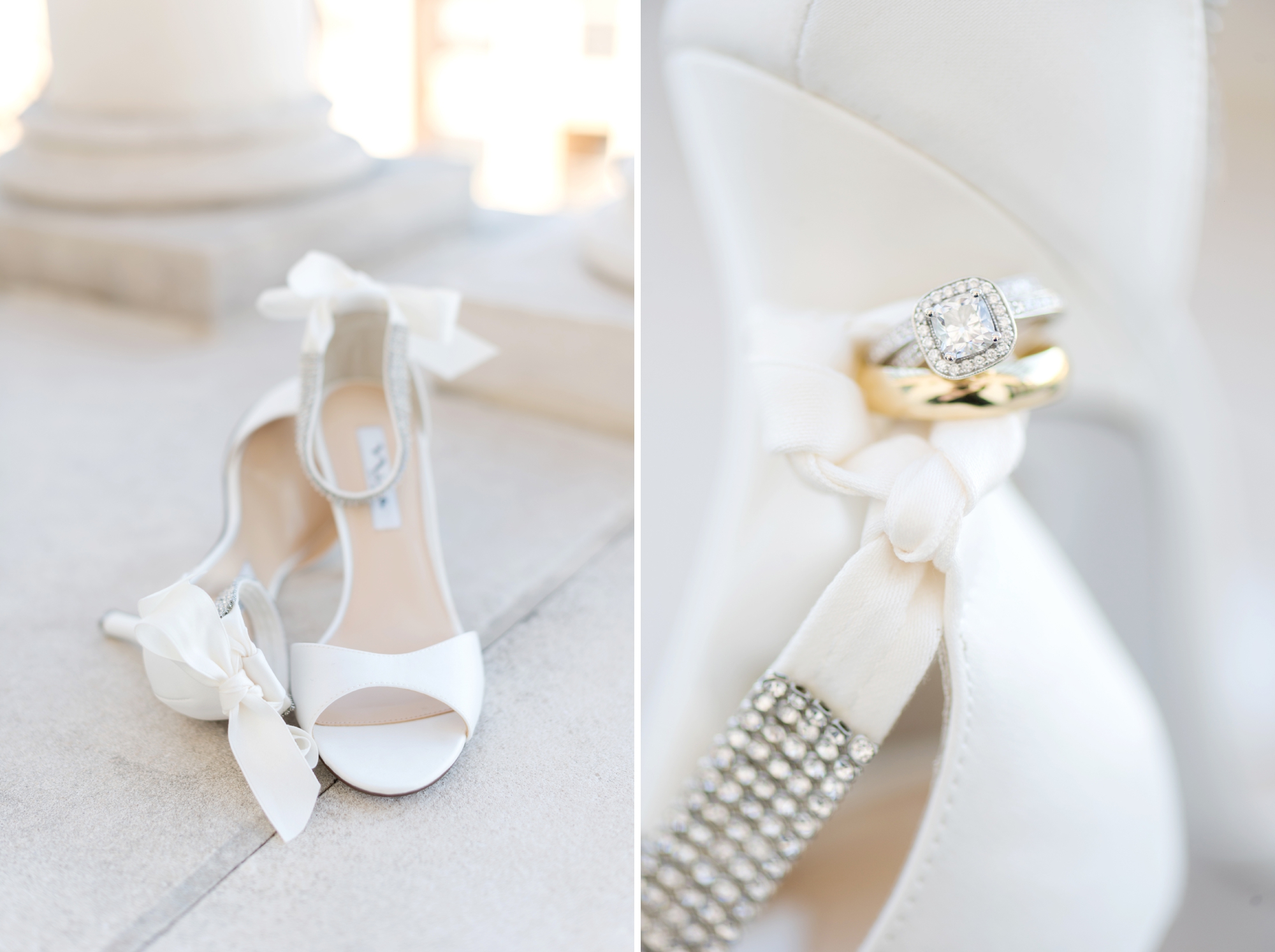 white Nina bridal shoes