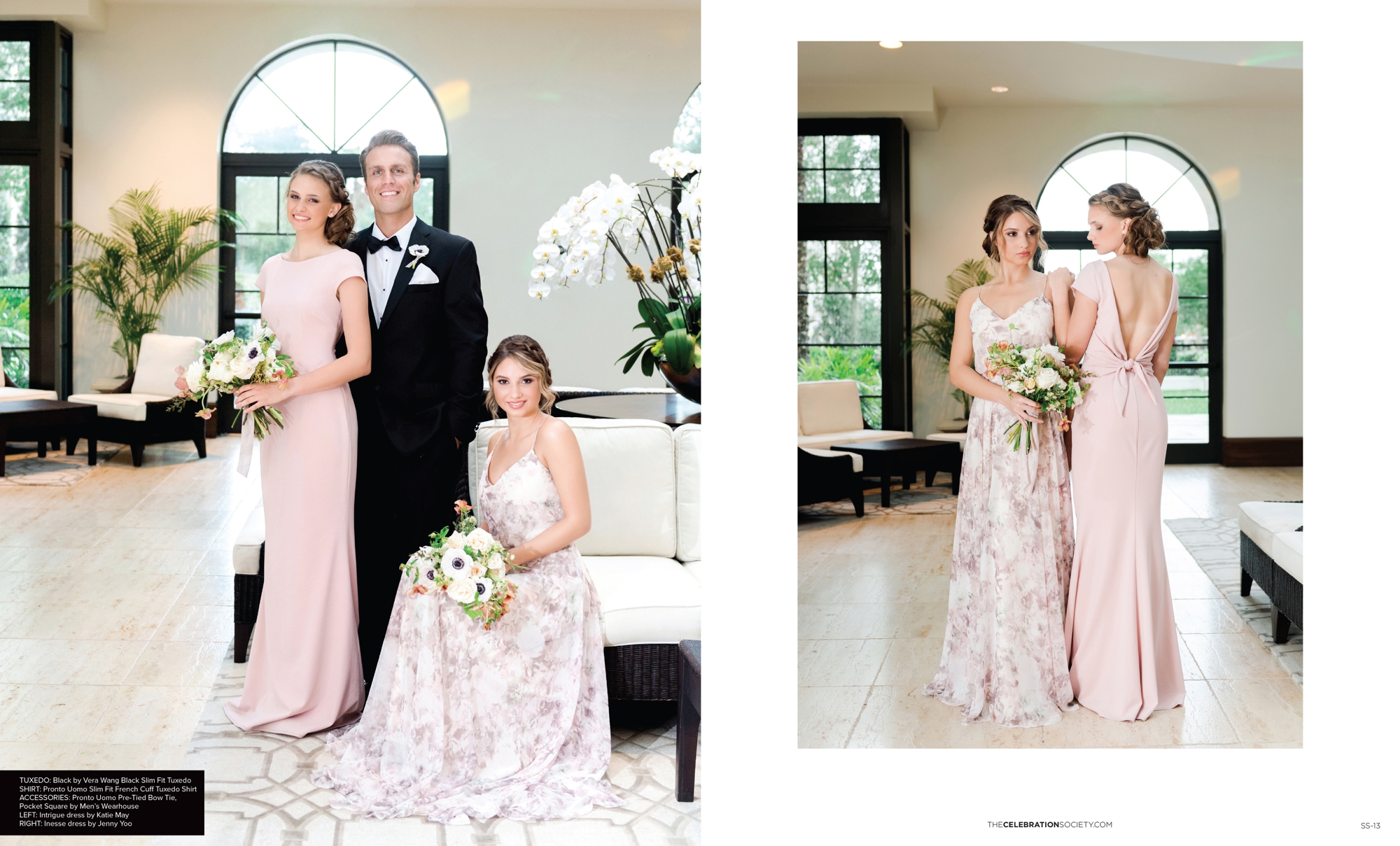 mix and match bridesmaids gowns