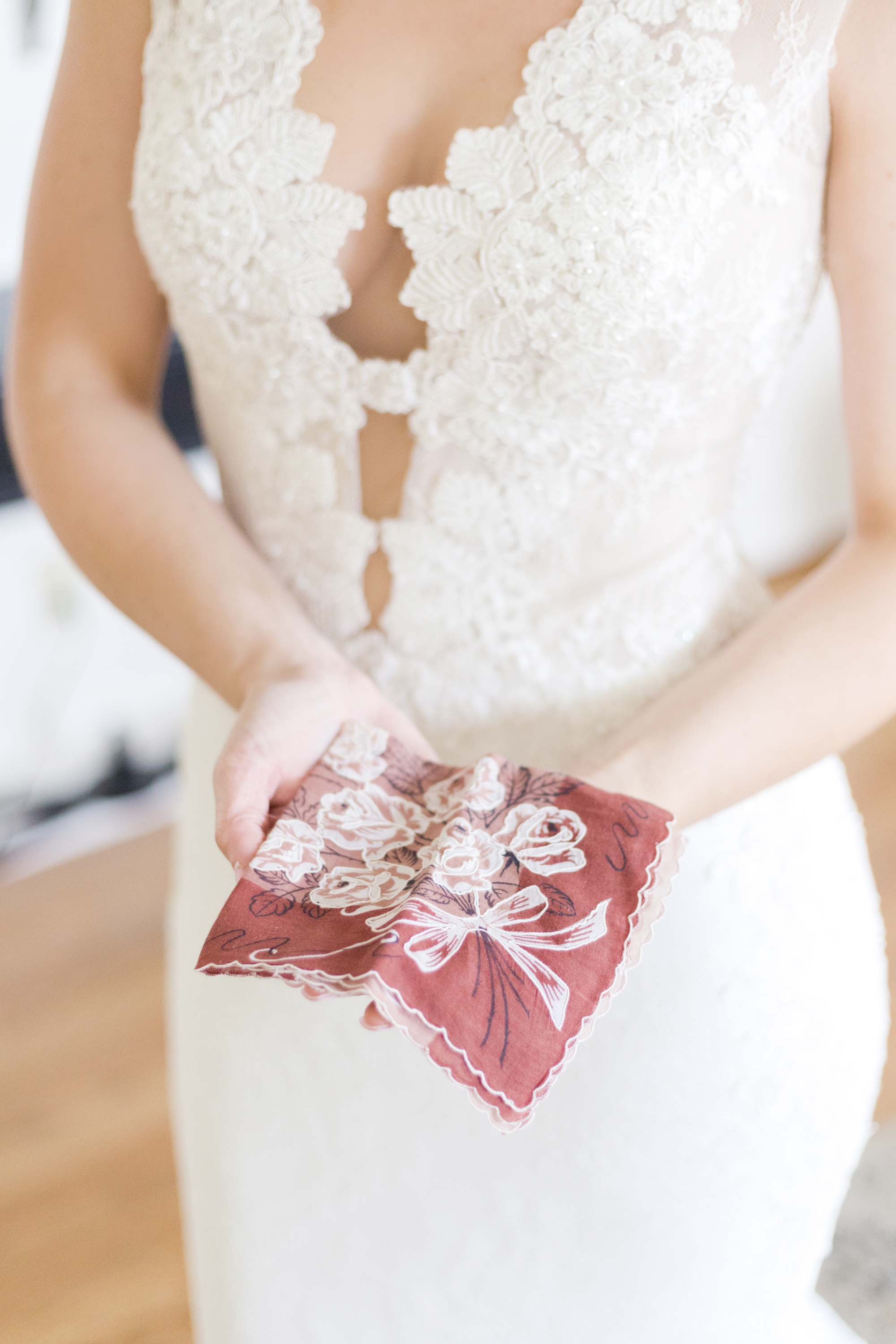 vintage handkerchief wedding day