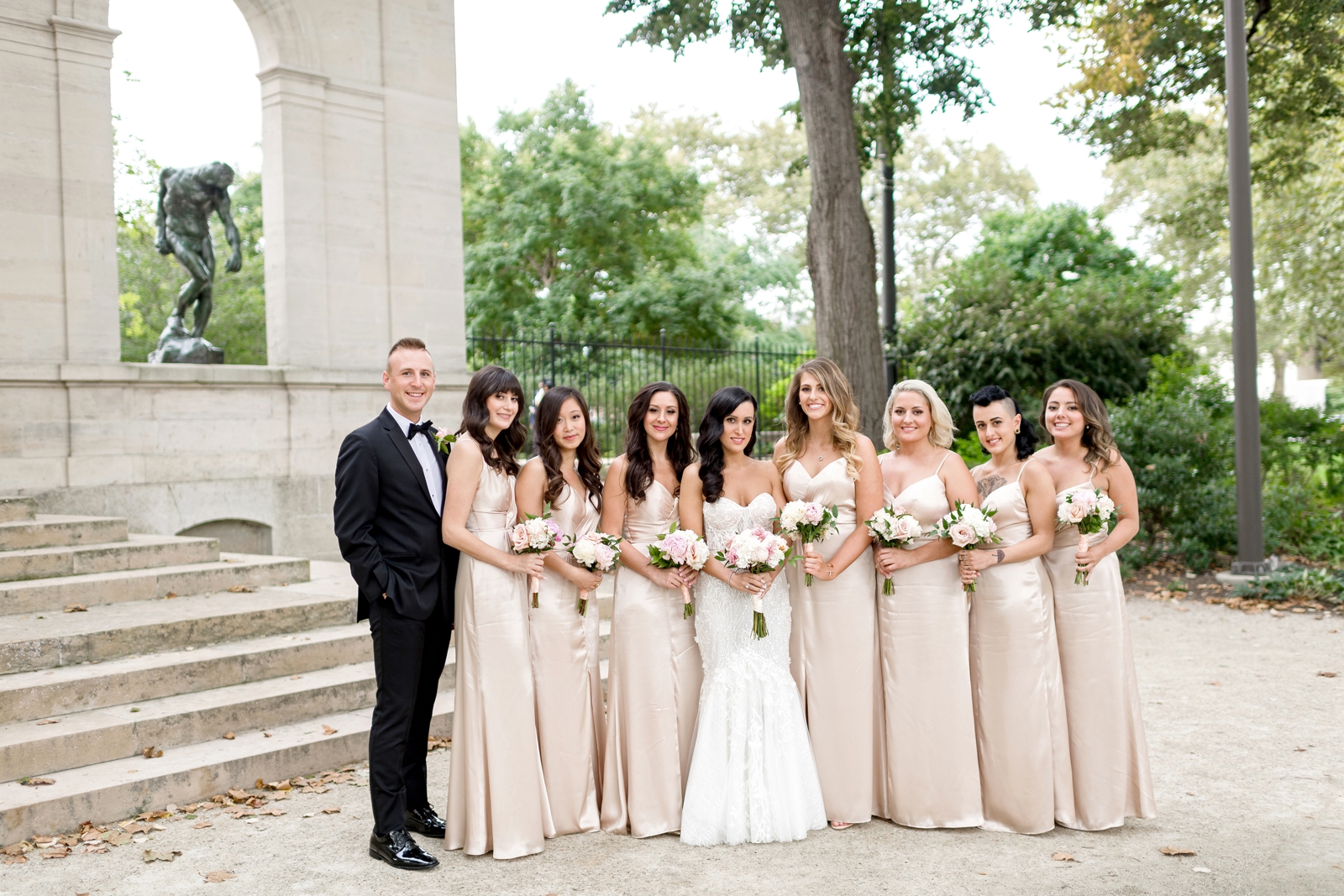 rodin museum wedding pictures