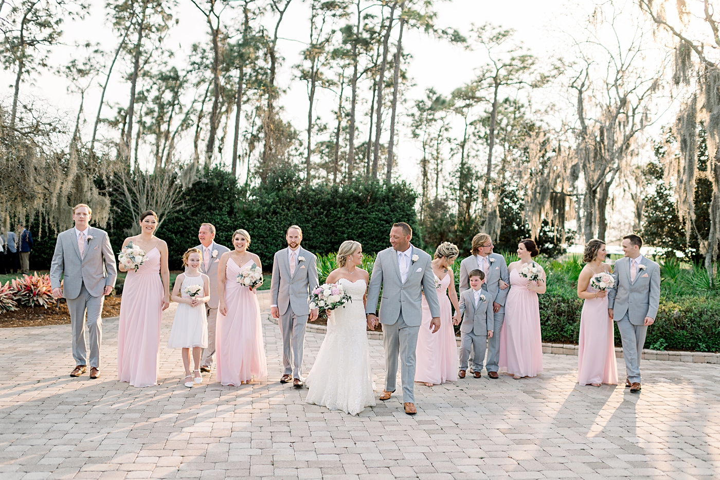 pink bridal party dresses