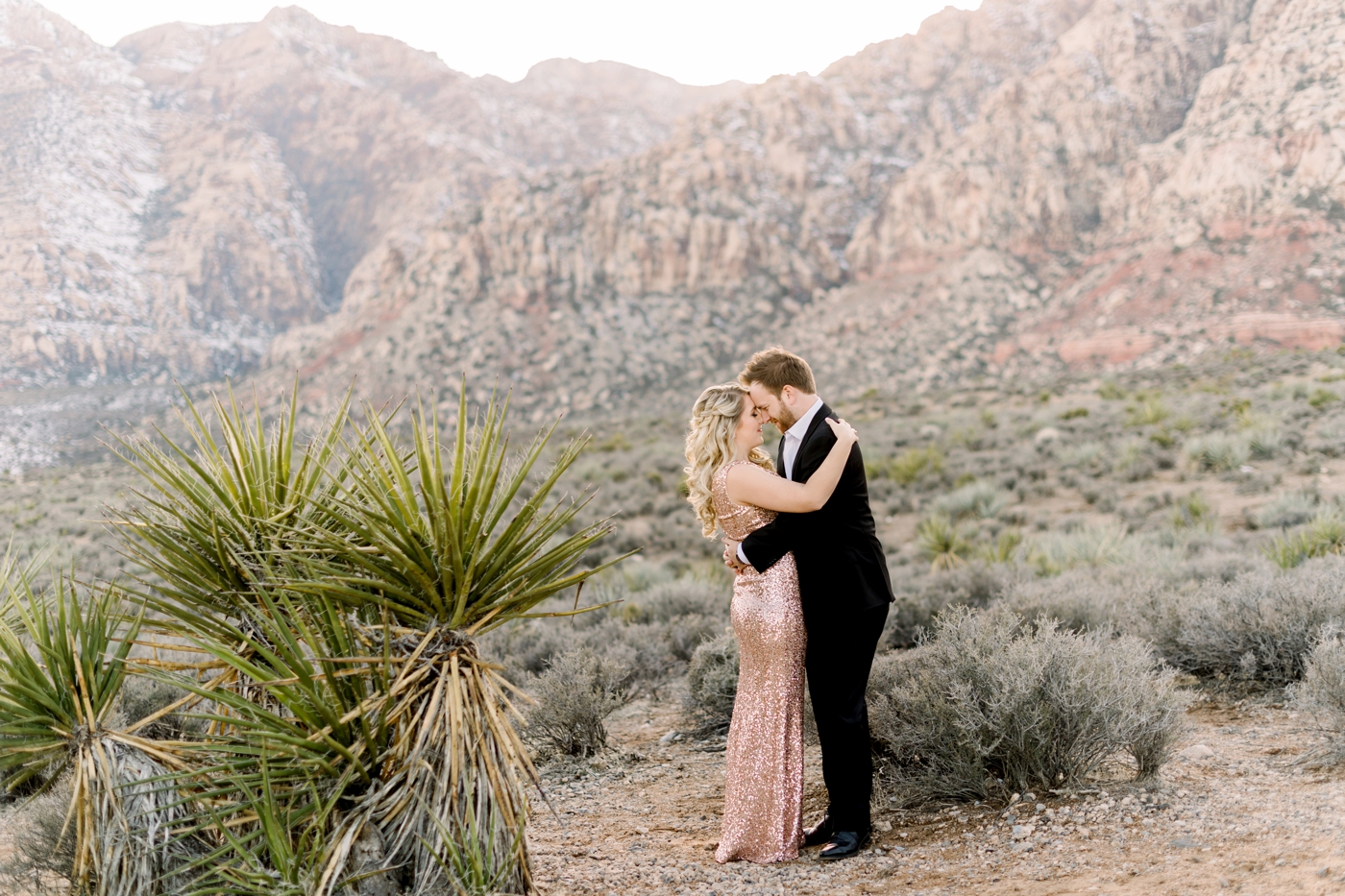red rock canyon engagement photography