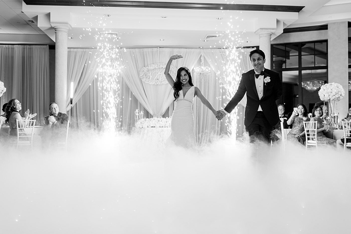 wedding reception fog pictures