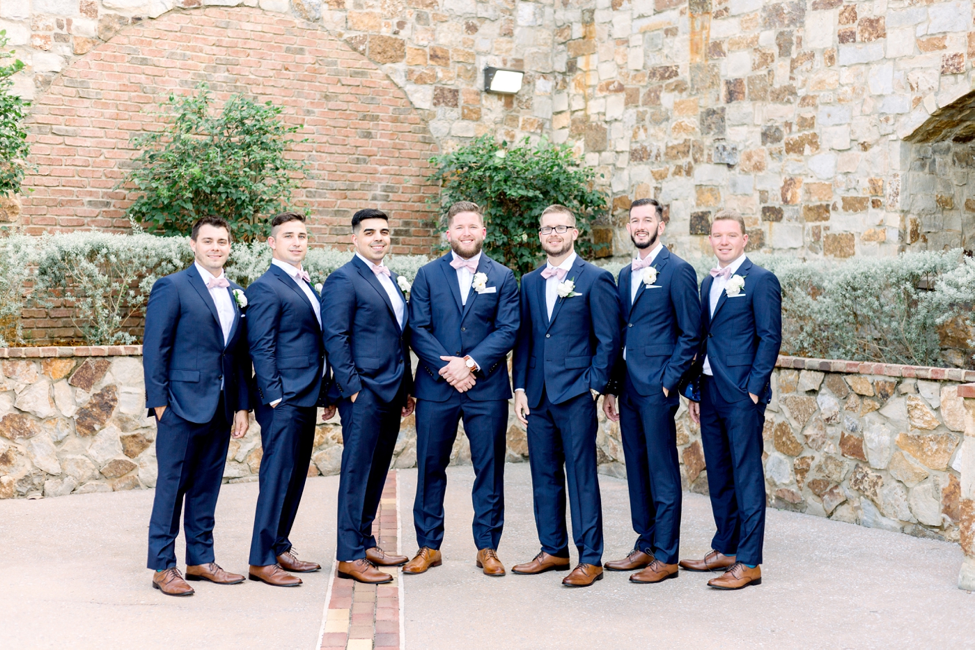 navy groomsmen suits