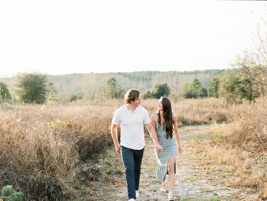 Golden Hour Lake Louisa Engagement Session with Chloe and Thomas
