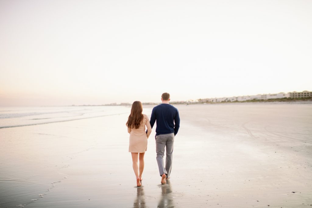A Beach Engagement at Sunset With Allie and Brandon