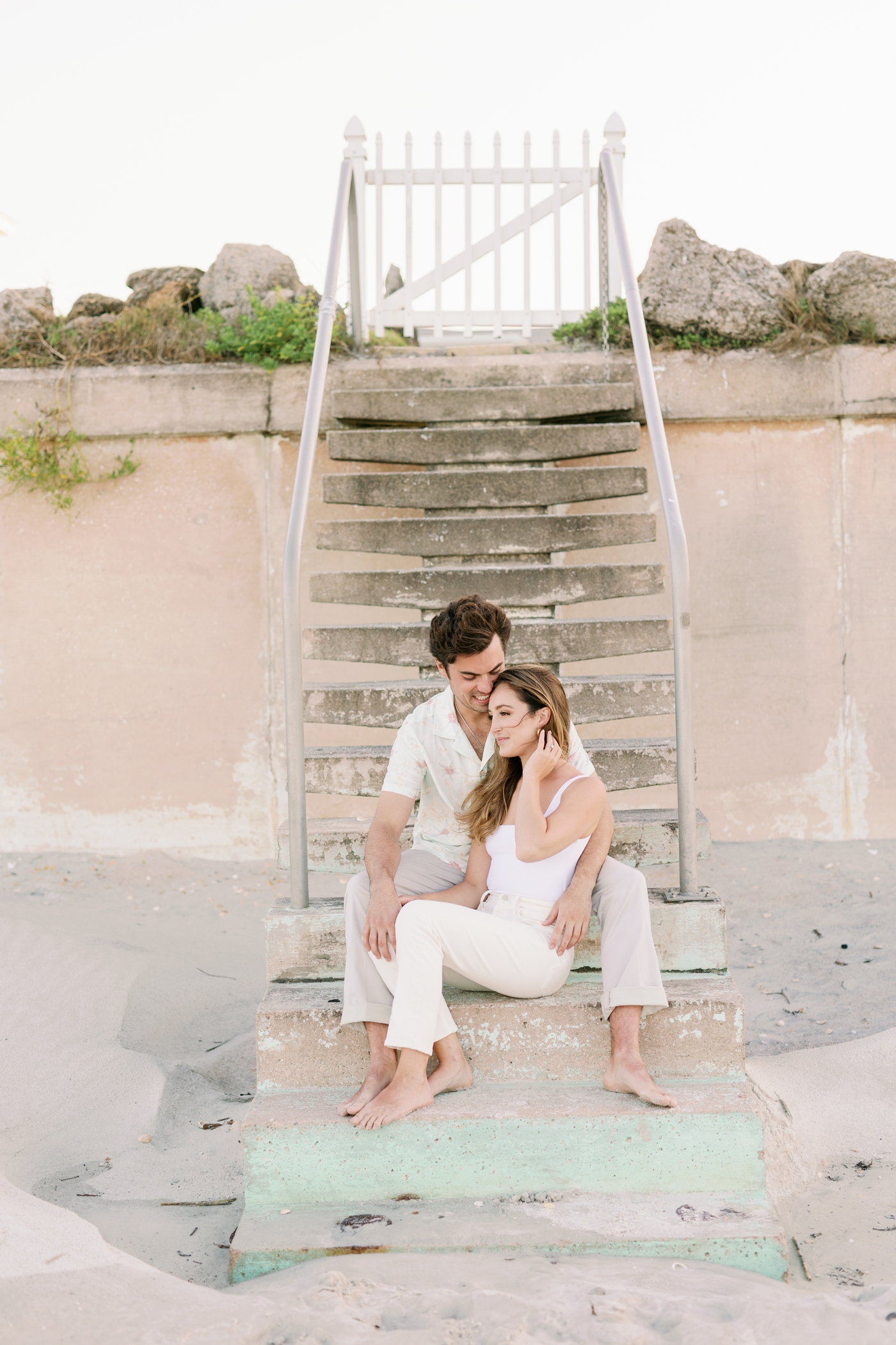 beach engagement session