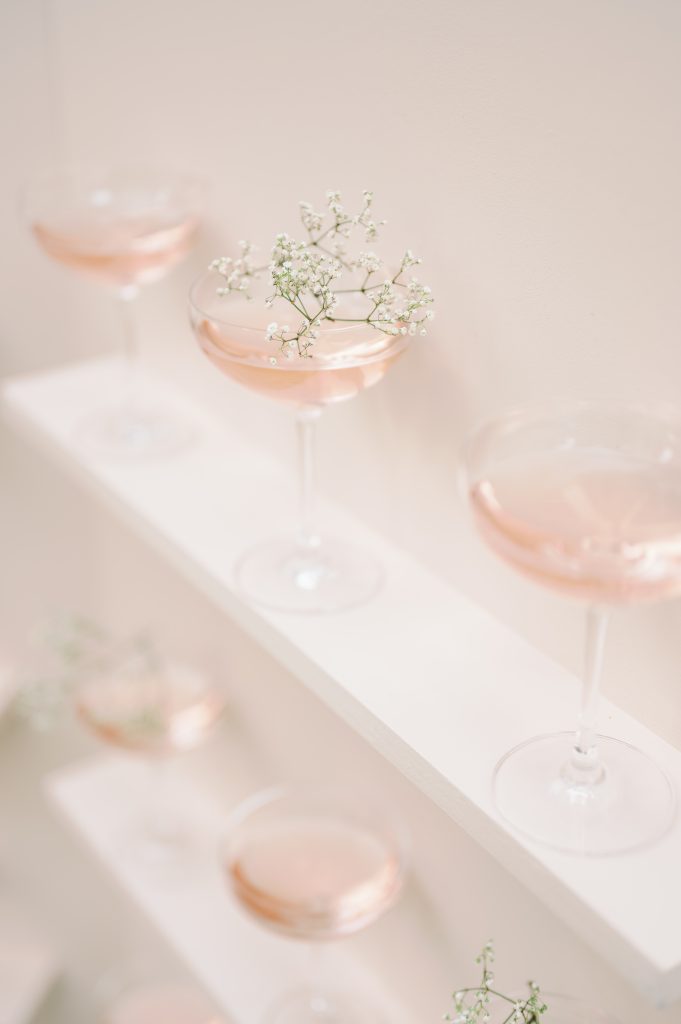 rose drink wall