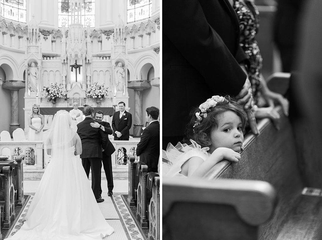 English garden wedding at Sacred Heart Catholic Church - Kristen Weaver ...