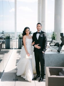 roof top wedding photos