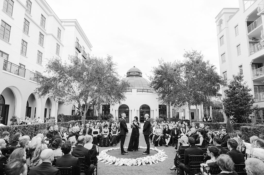 wedding ceremony at alfond inn