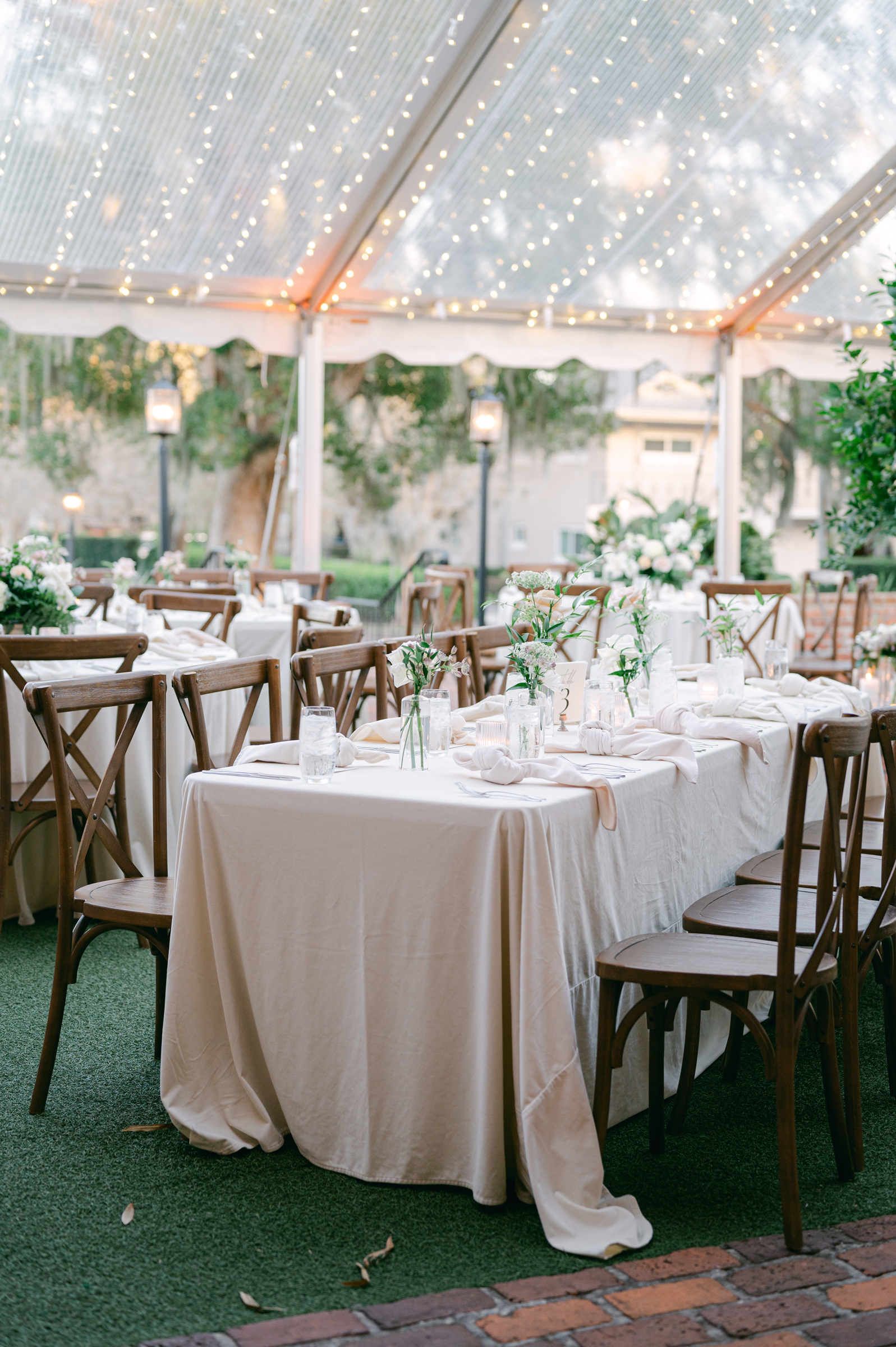 tented wedding reception