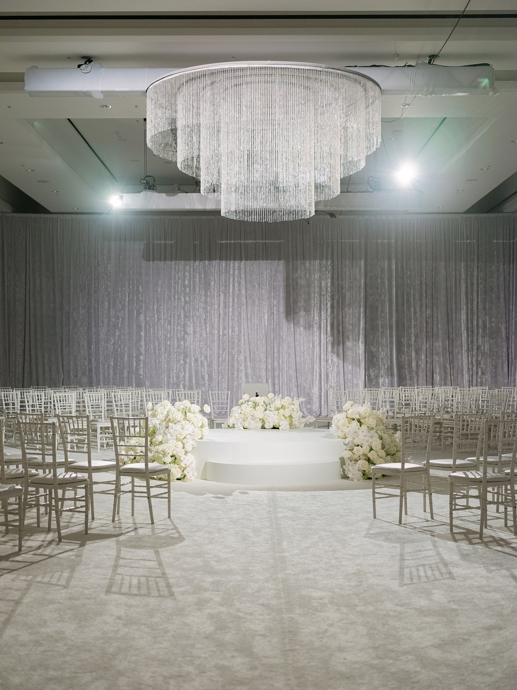 ballroom wedding ceremony