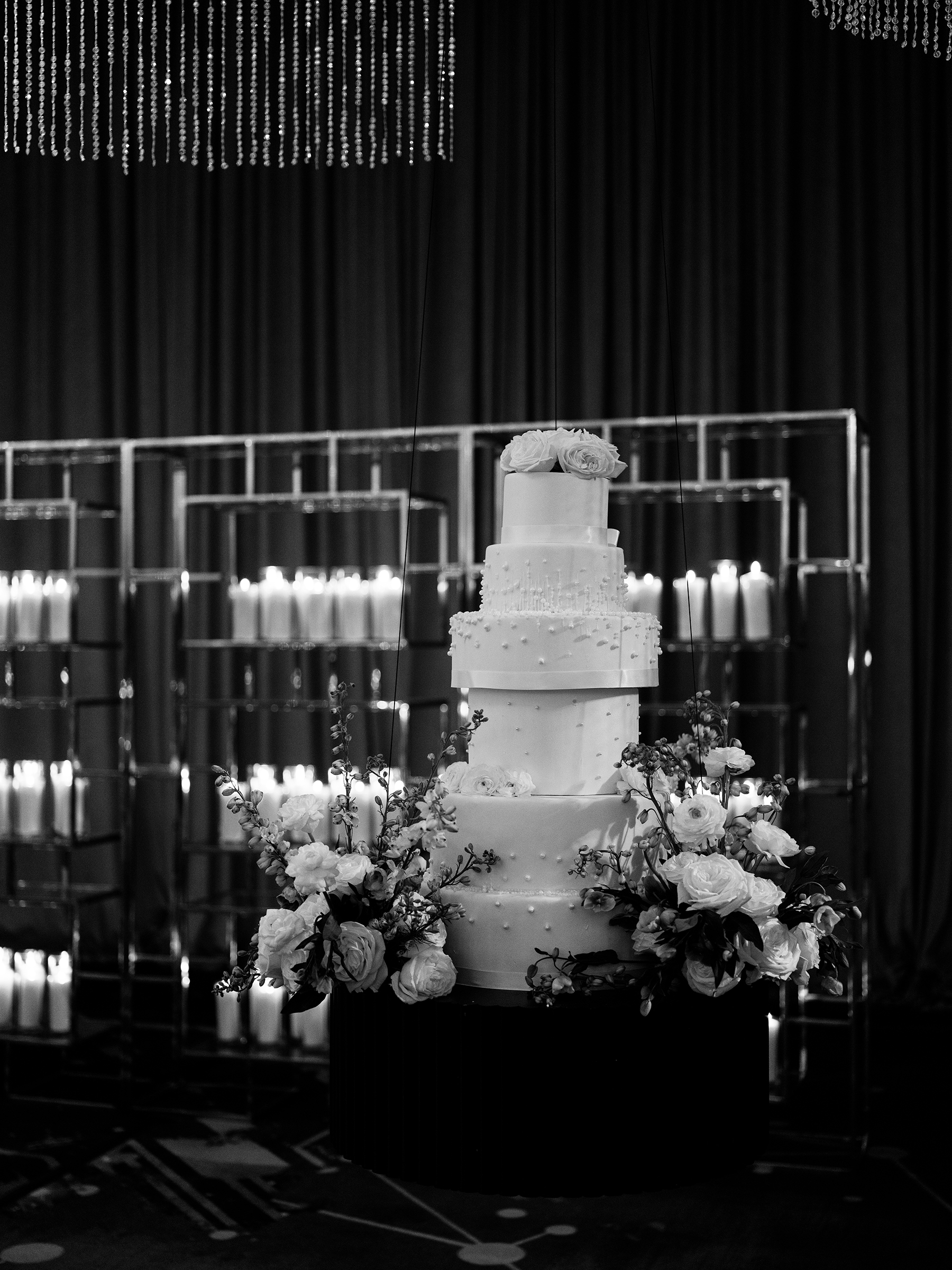 floating wedding cake