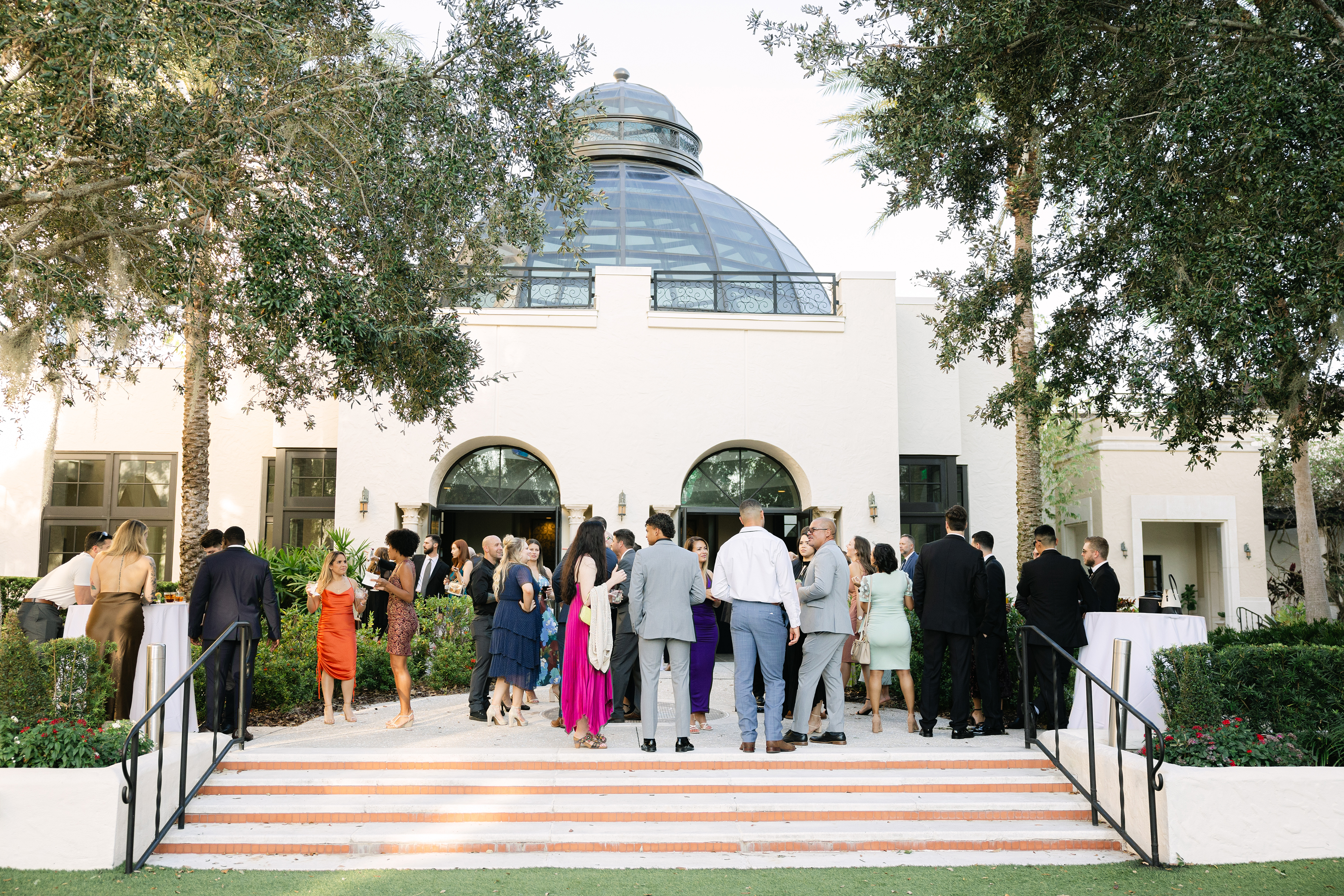 wedding venue with guests