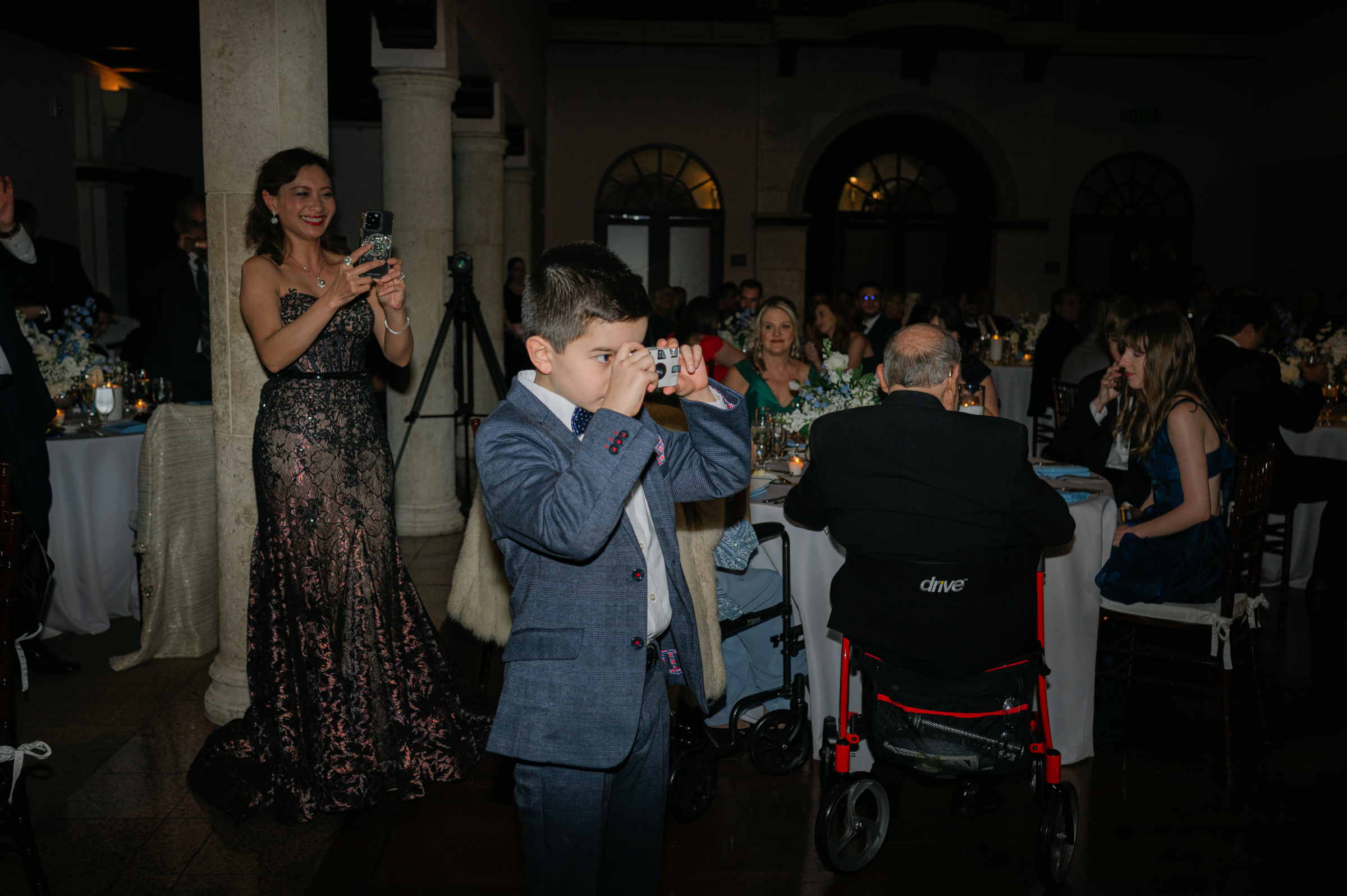 guests during the wedding reception