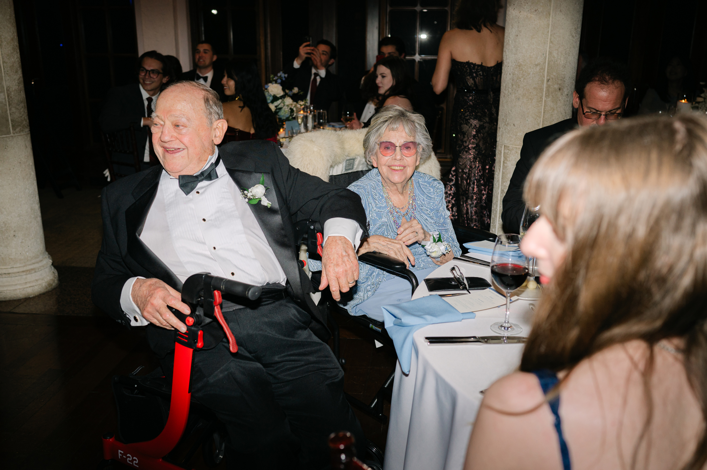 guests during the wedding reception