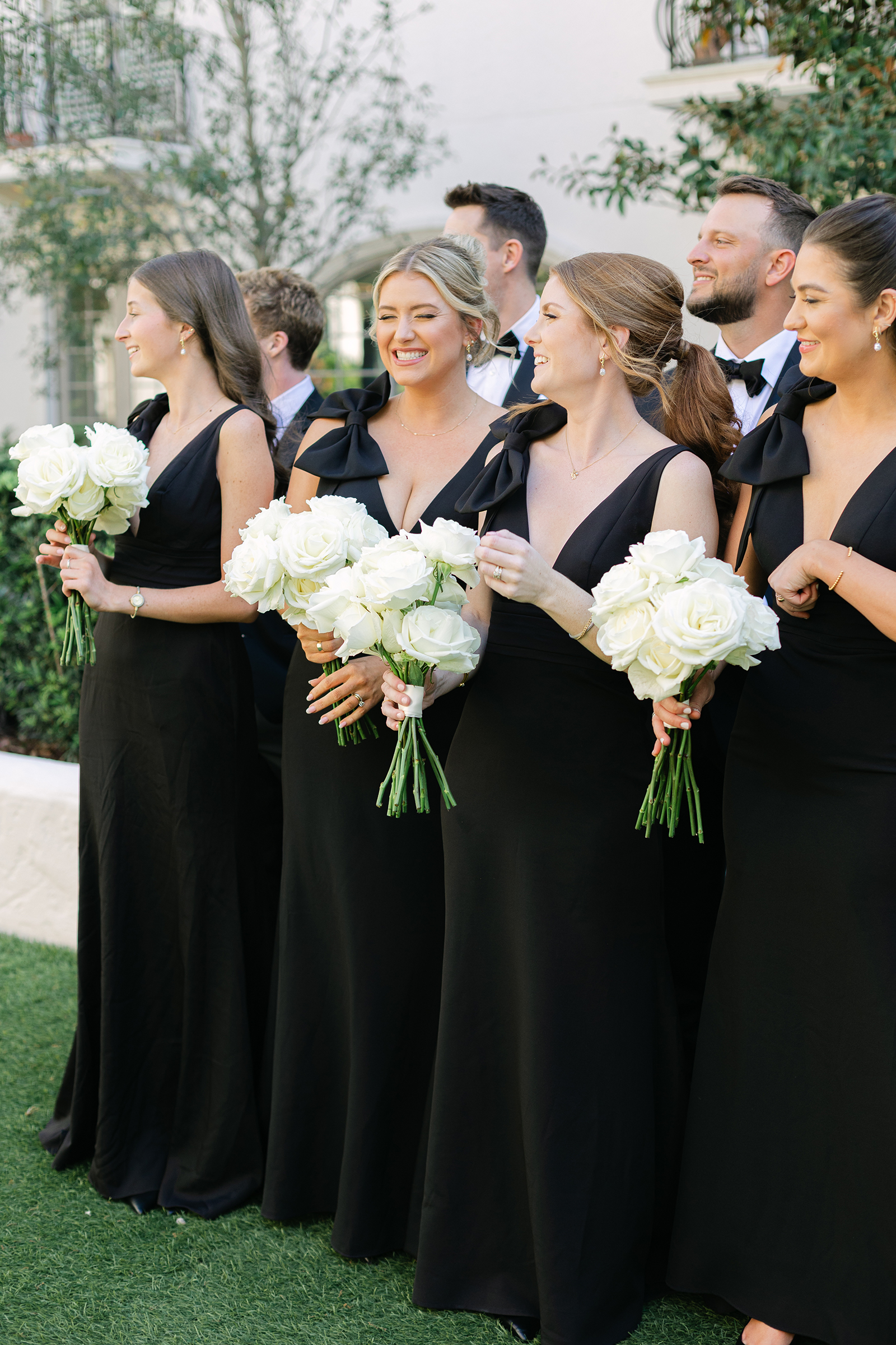 black bridesmaid dresses