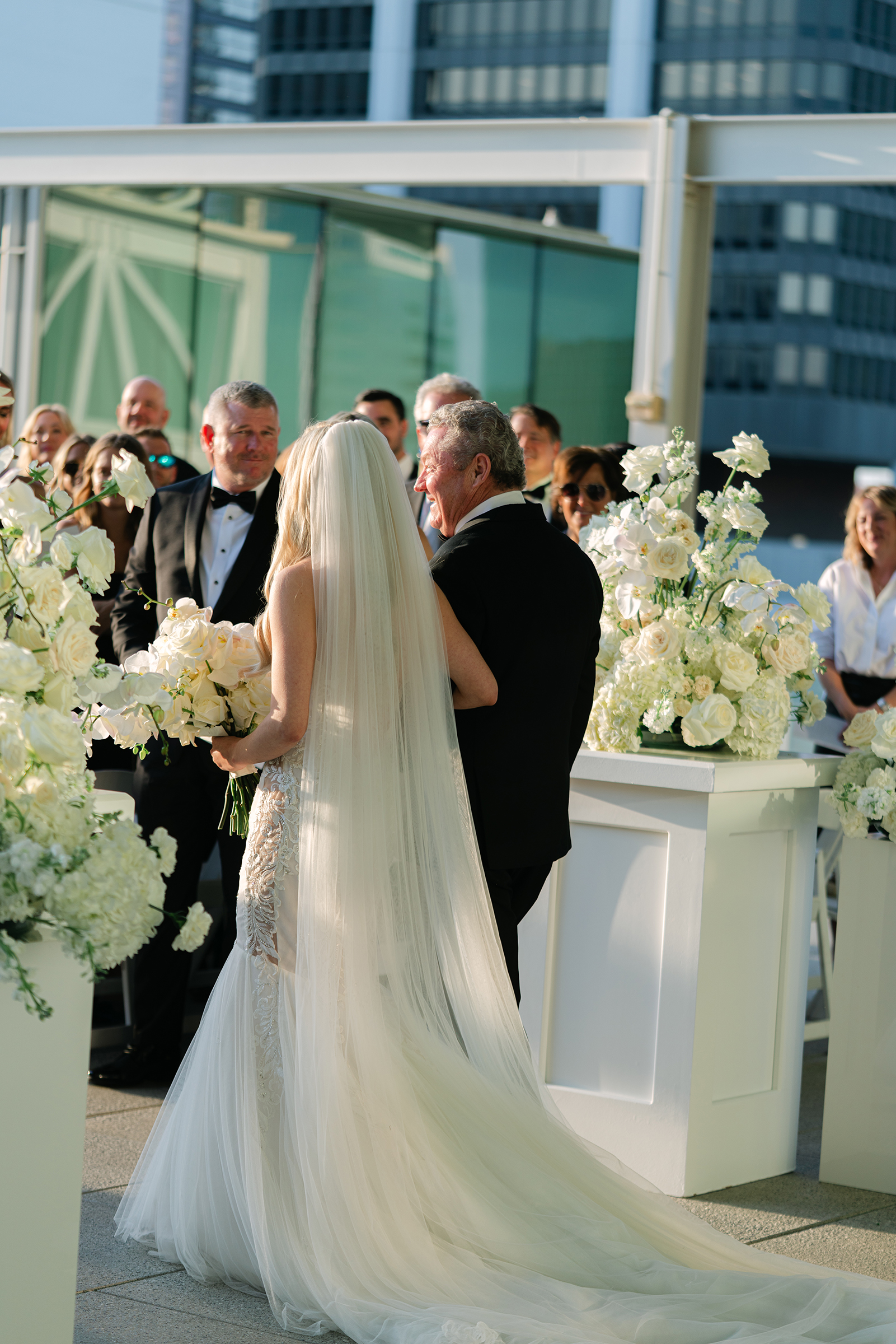rooftop wedding ceremony