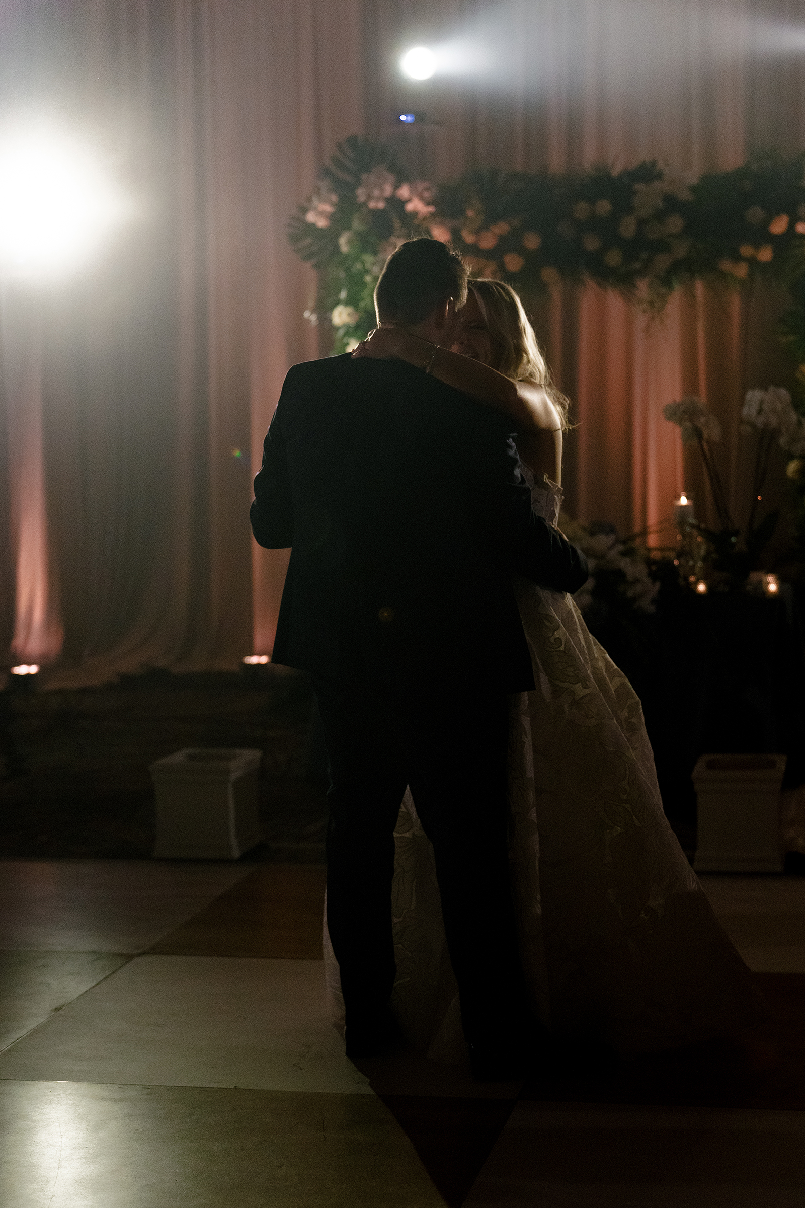 picture of bride and groom's first dance