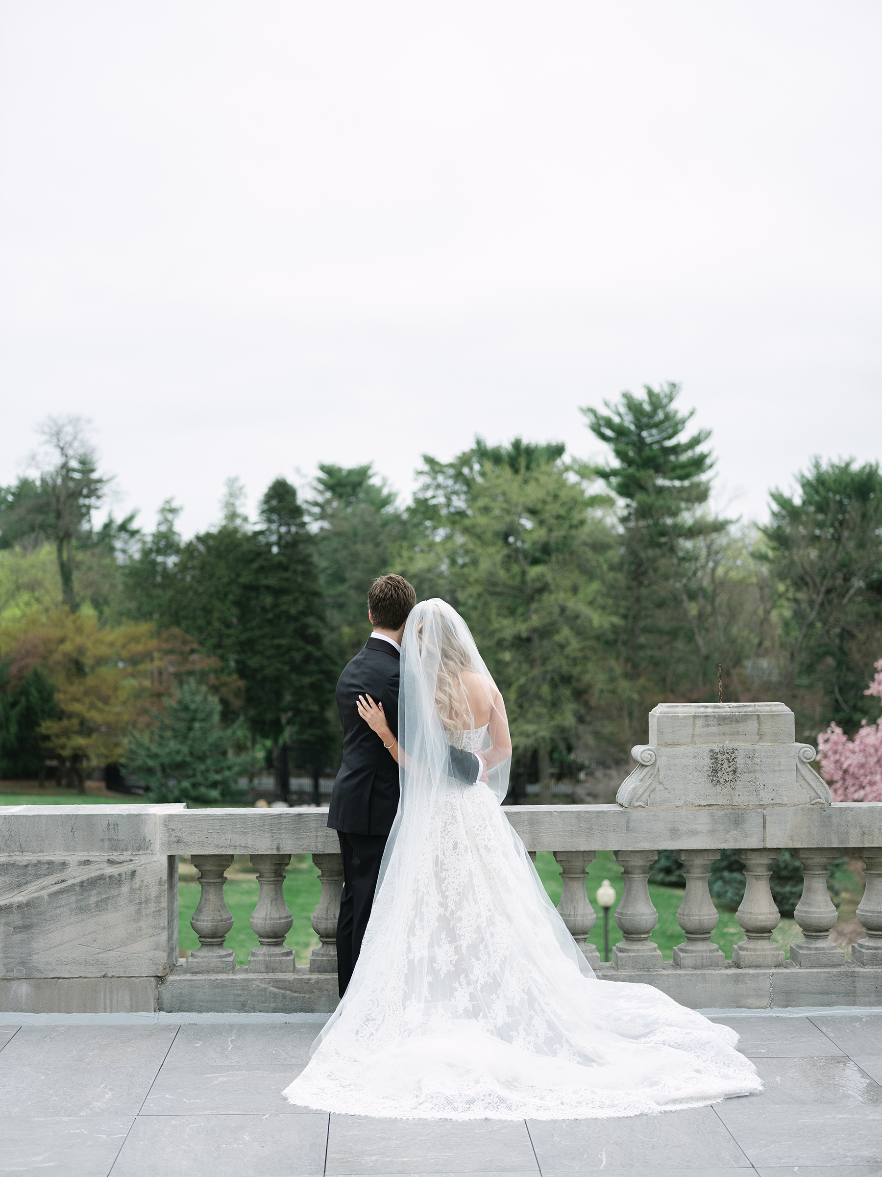candid of bride and groom