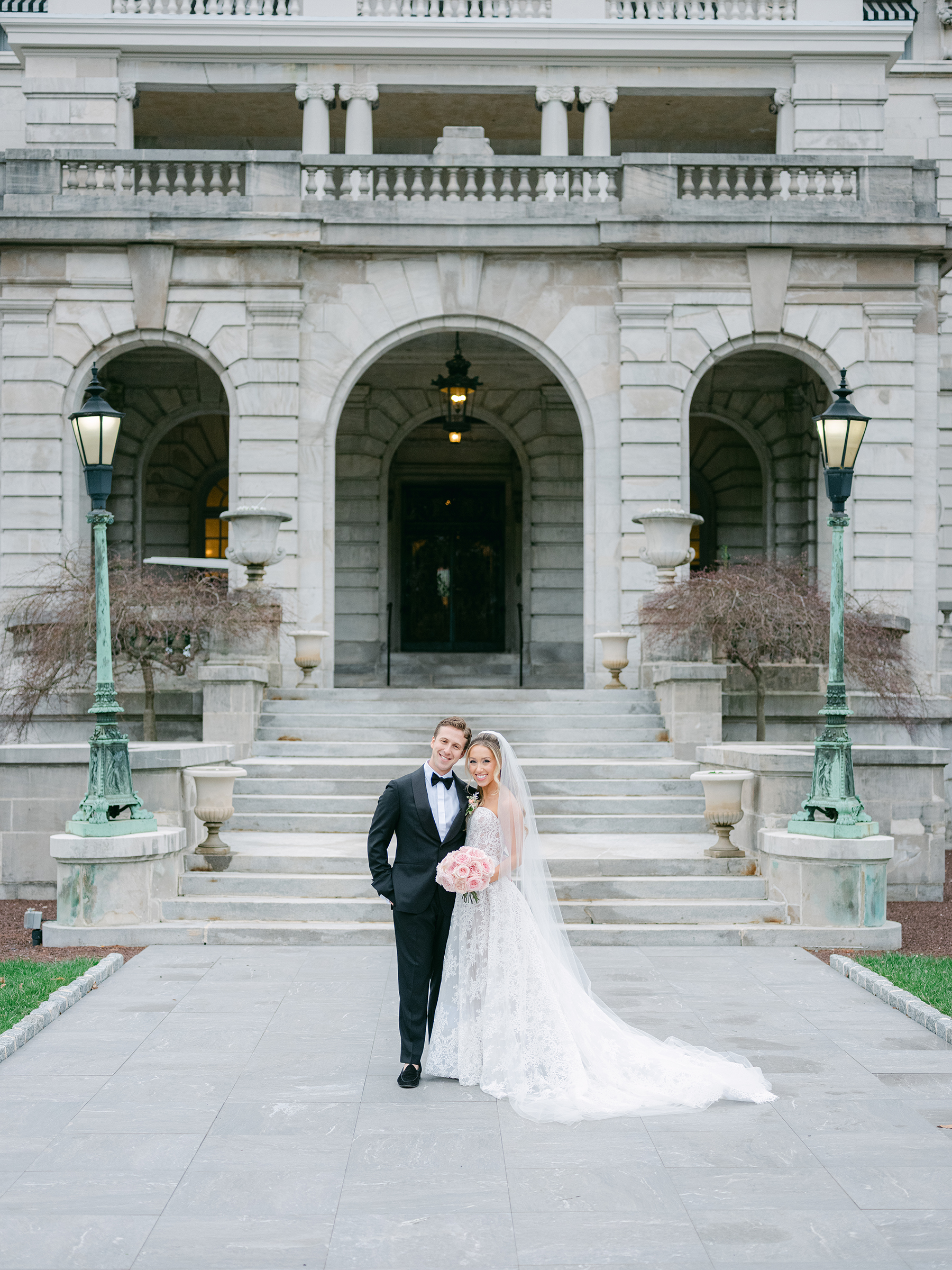 classy and elegant bride and groom
