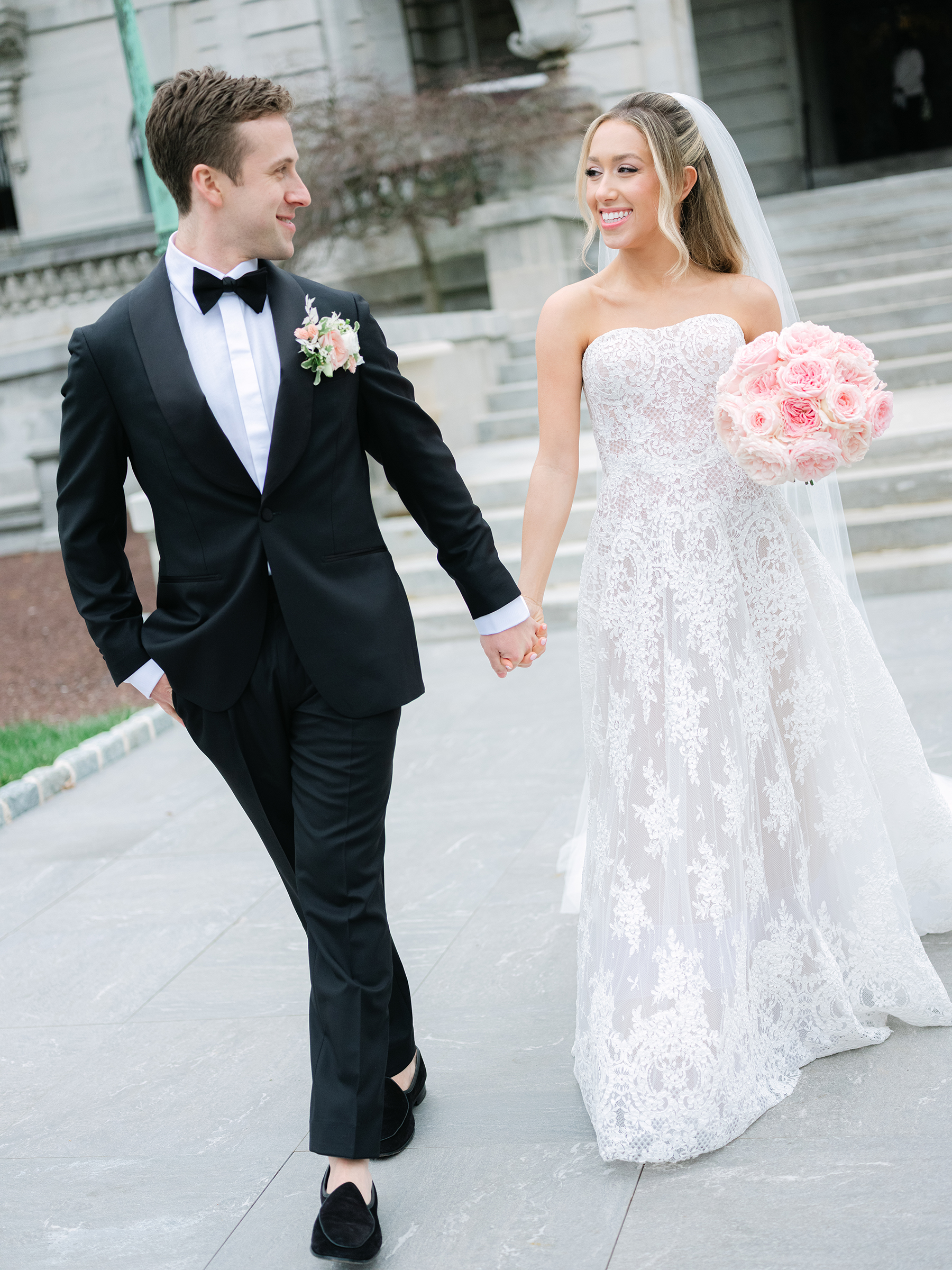 classy and elegant bride and groom
