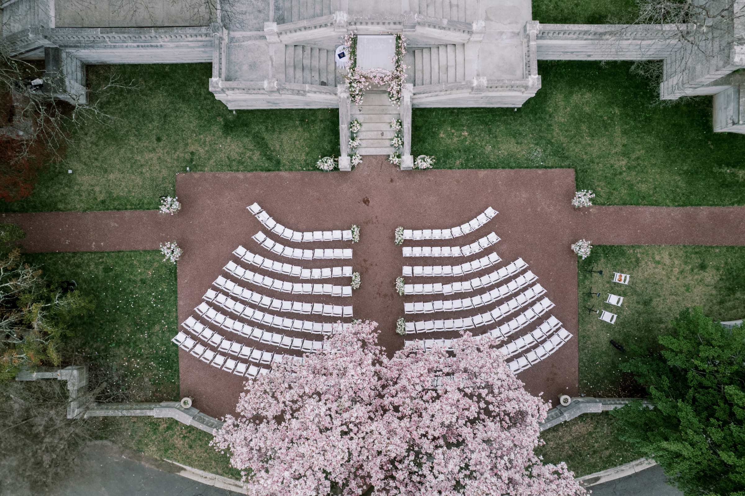 overhead view of Elkins Estate