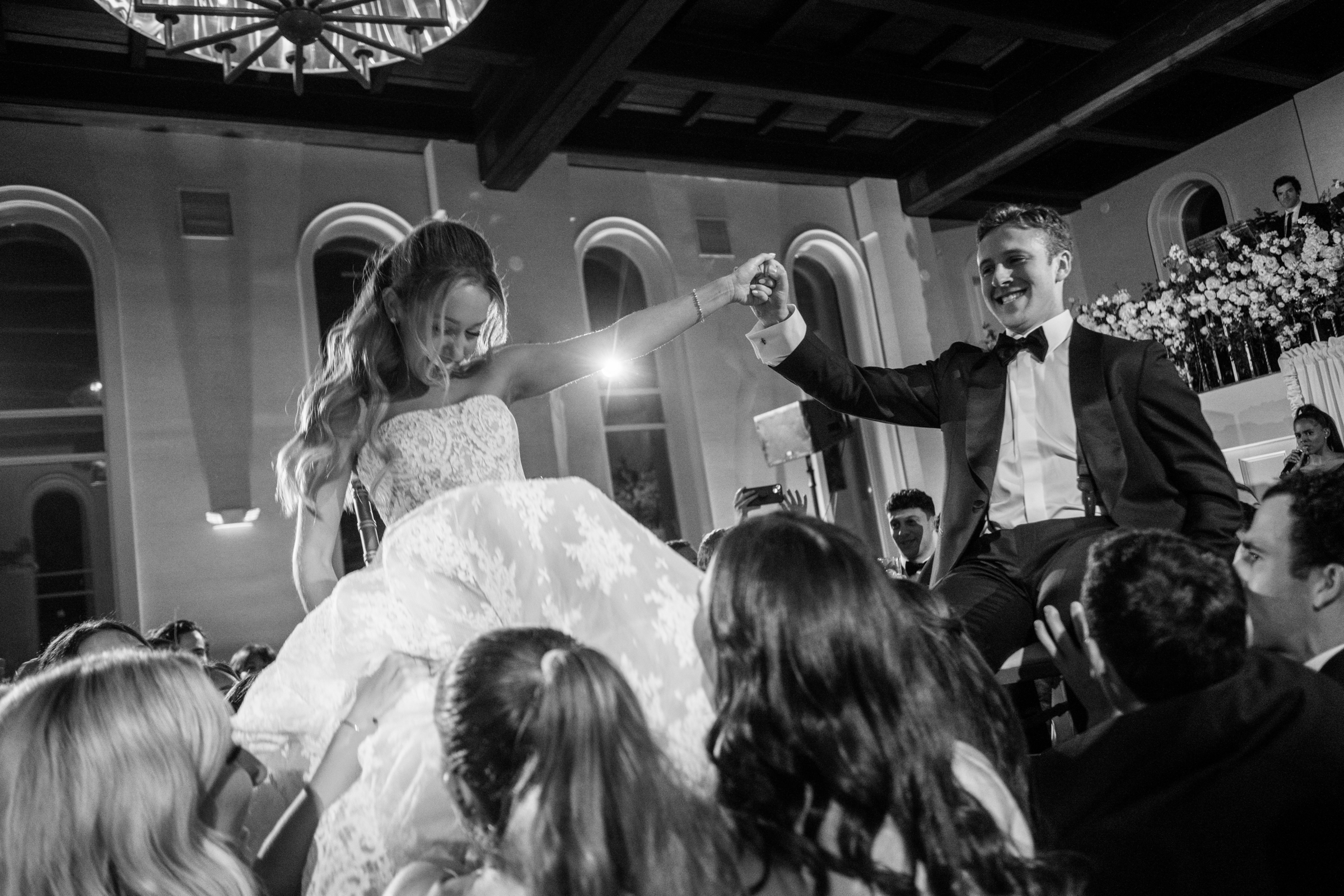 Hora during wedding reception
