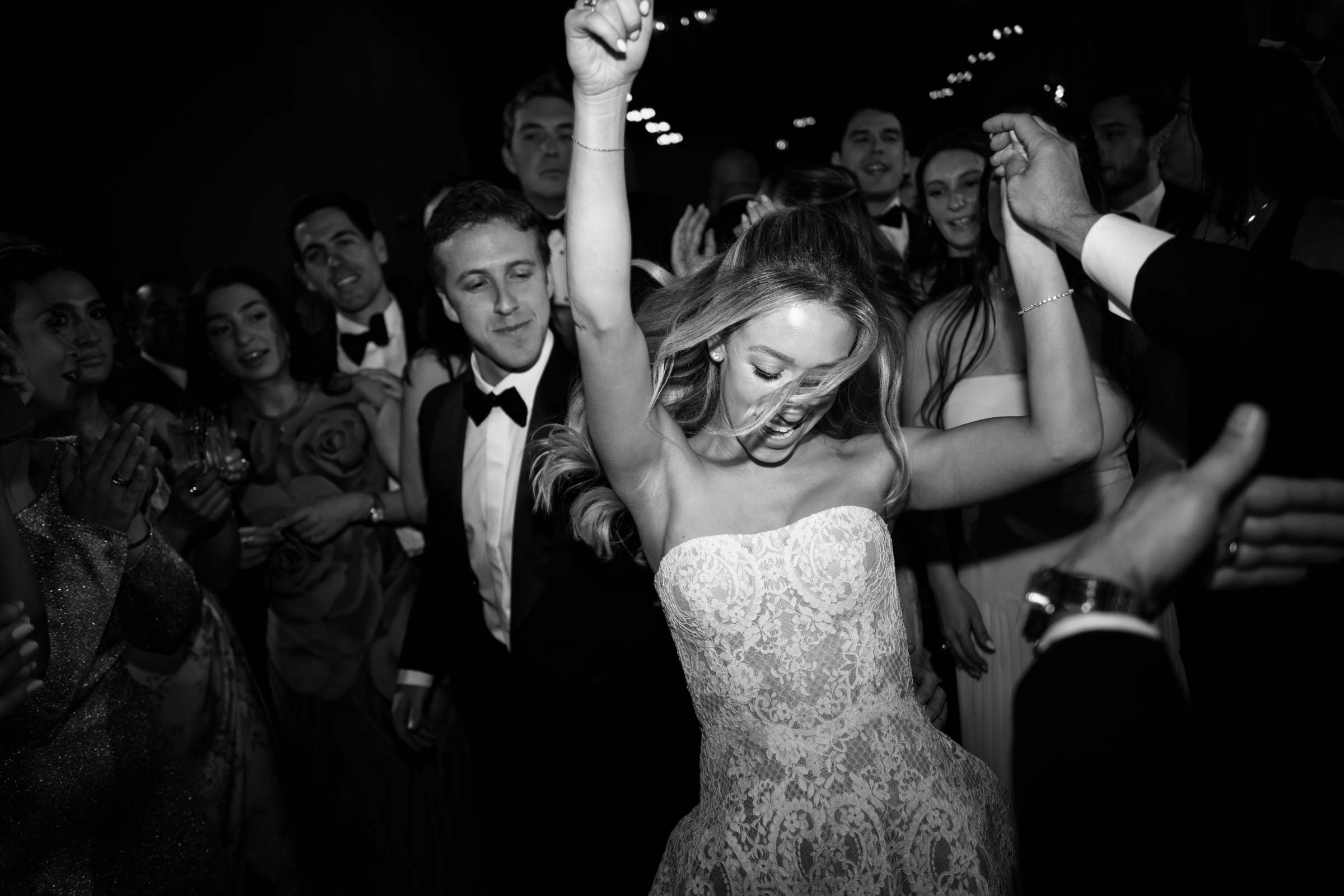 bride and groom during wedding reception