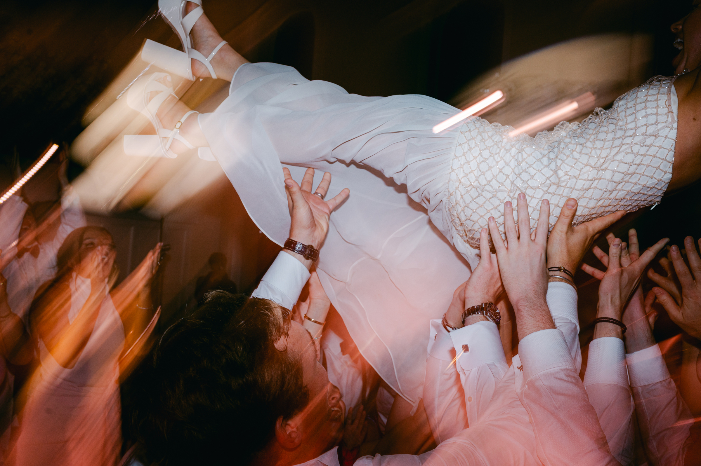 bride during wedding reception