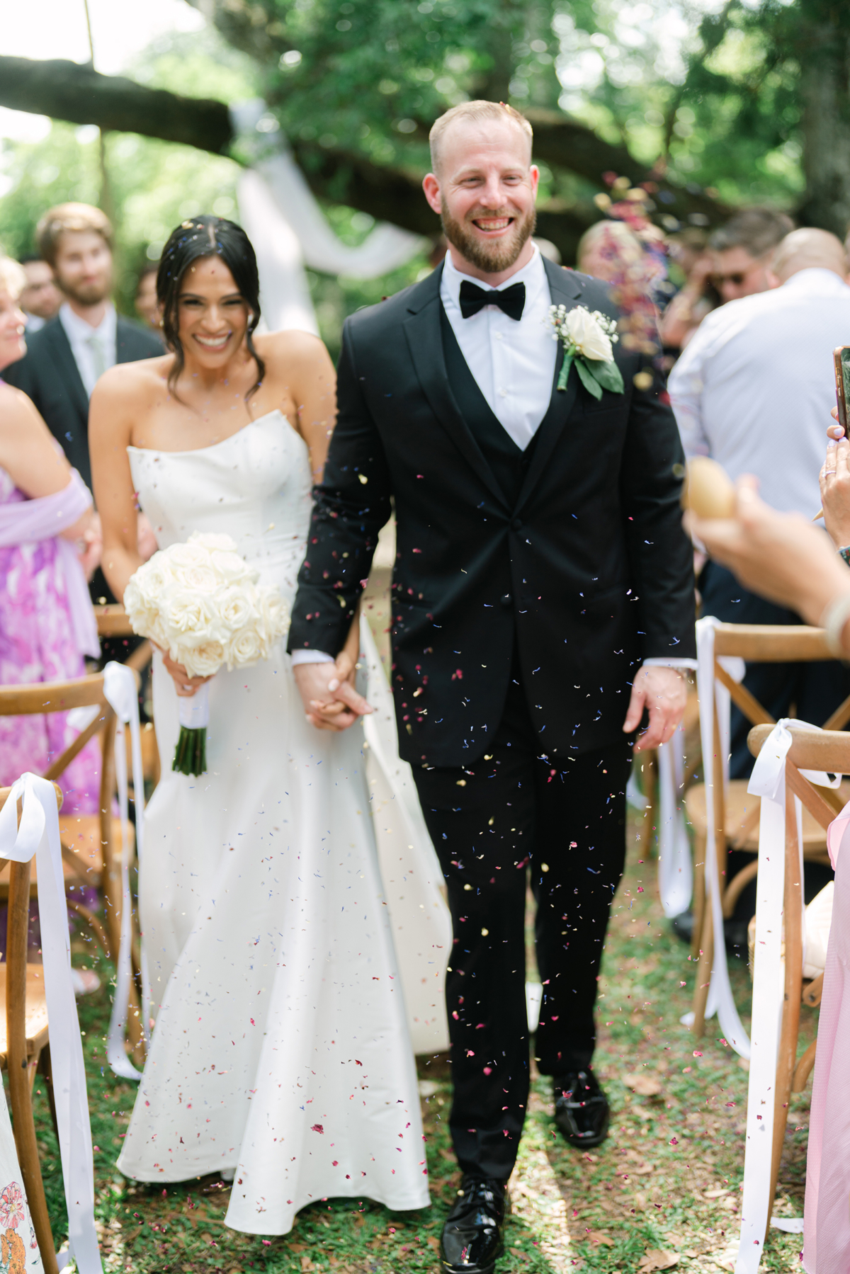 lavender toss at wedding
