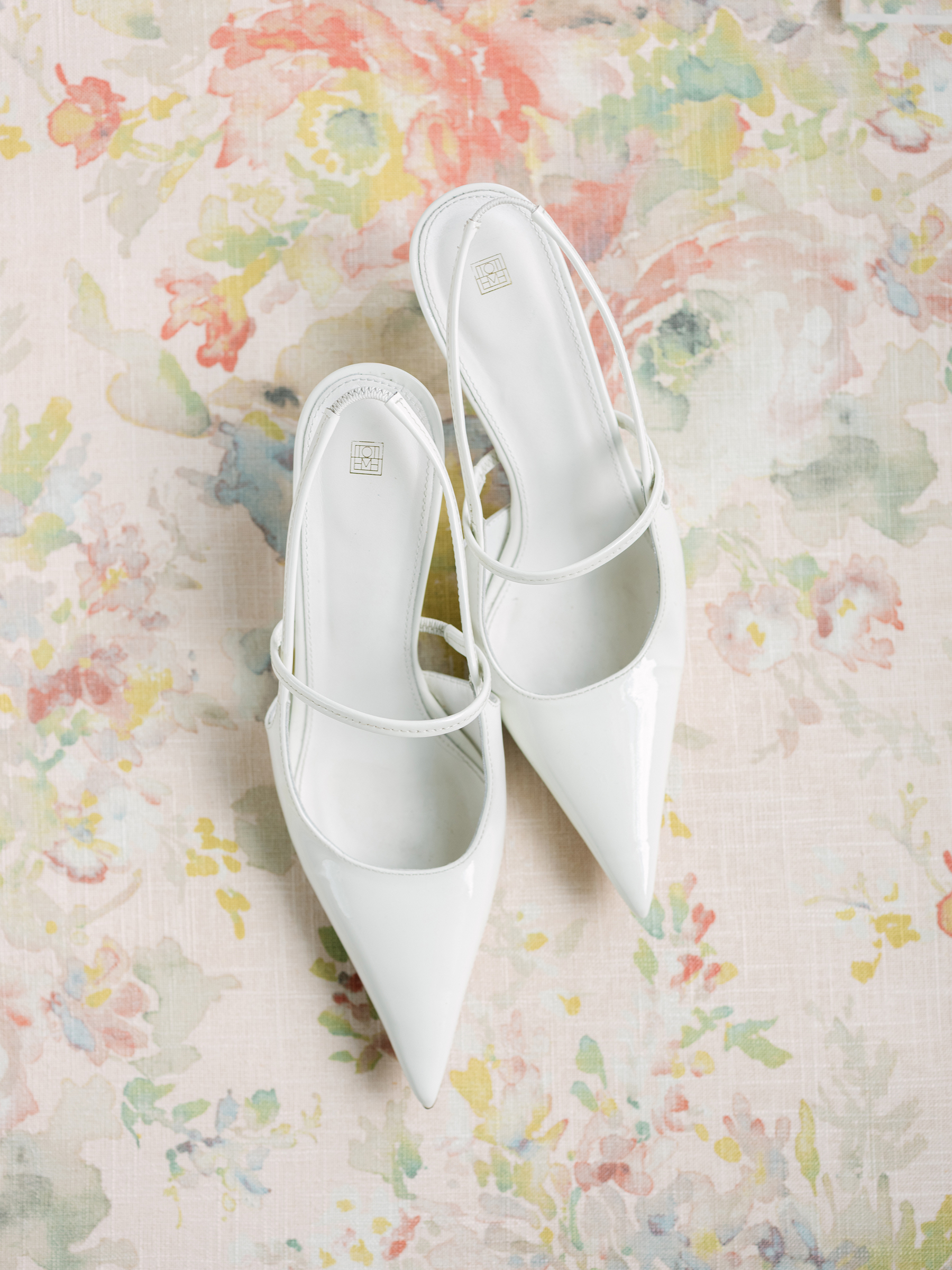 wedding flat lay out of wedding shoes