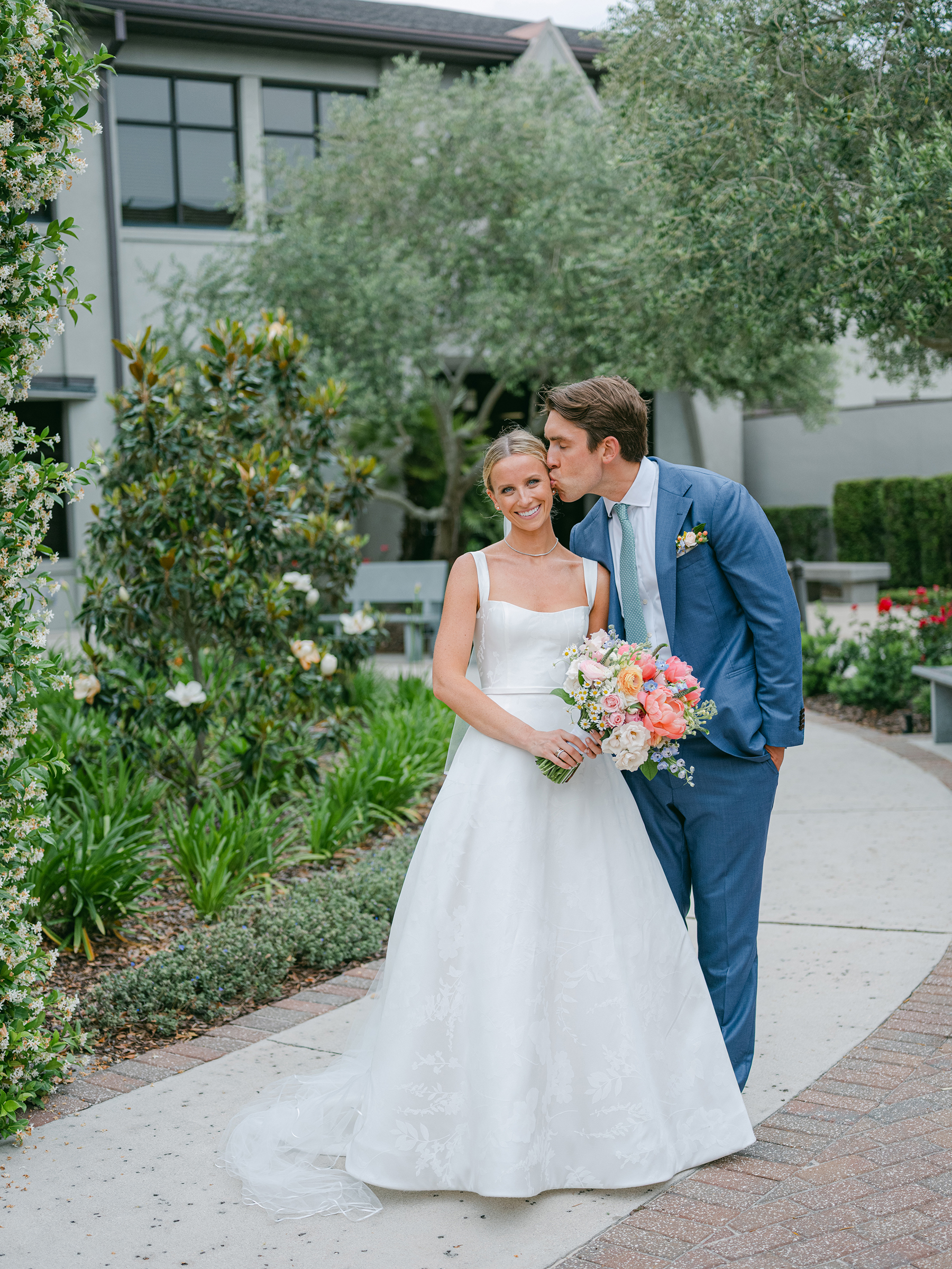 bride and groom portrait