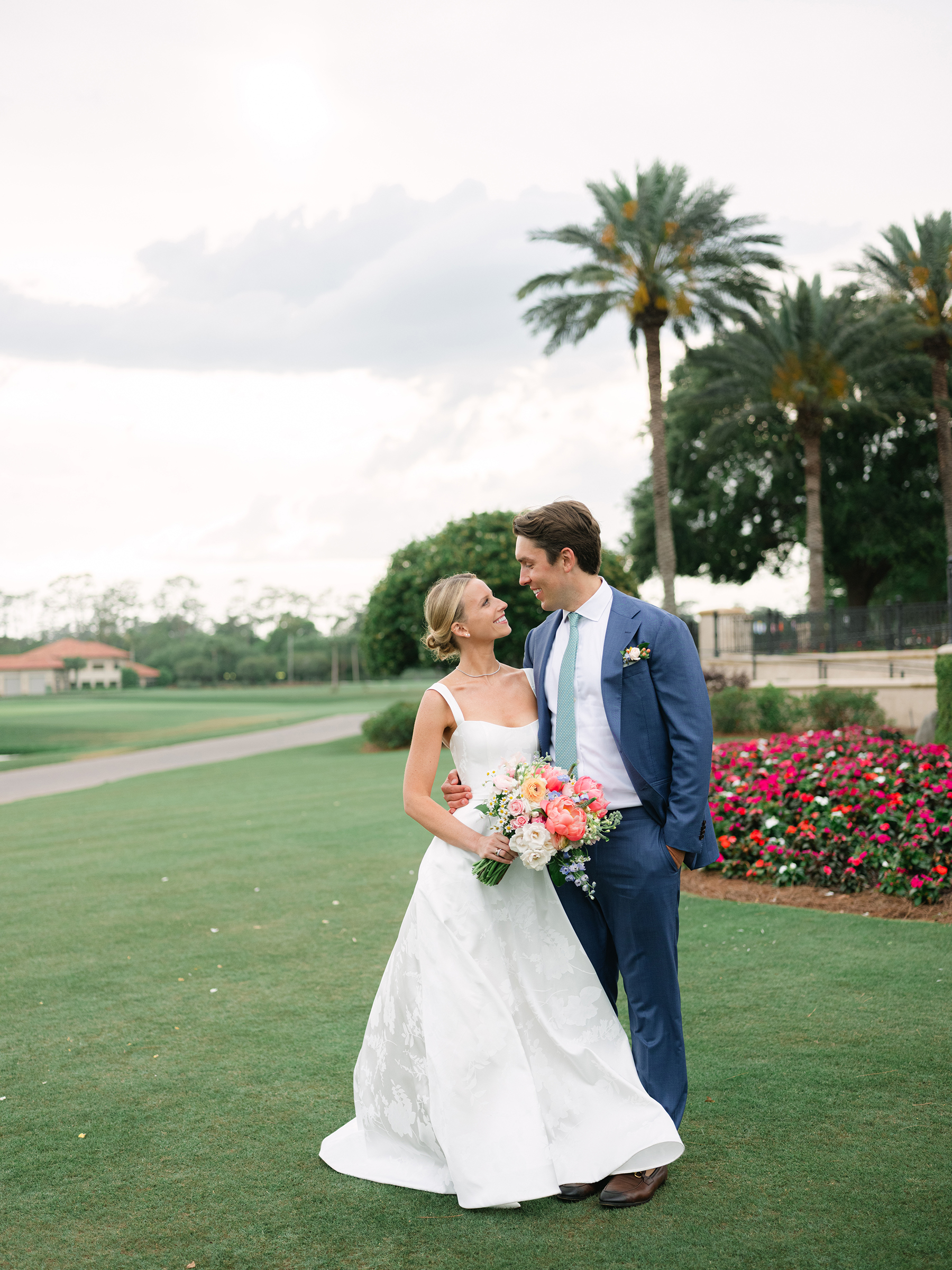 bride and groom portrait
